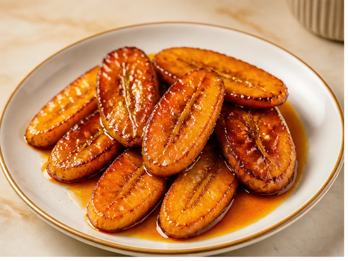 Banane plantain caramélisée premium