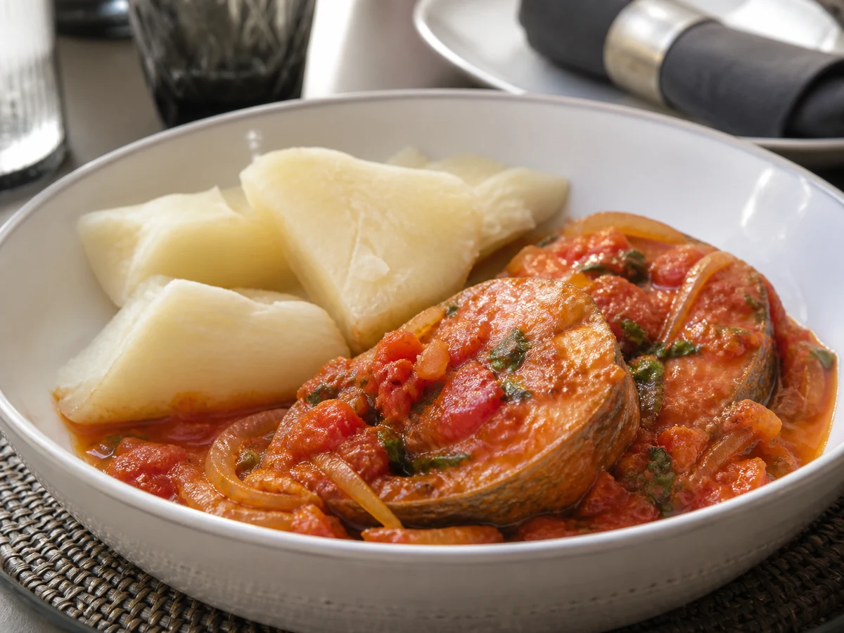 Poisson en sauce premium