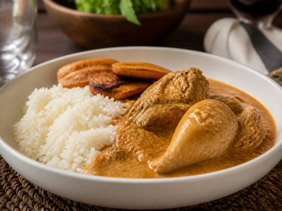 Sauce d'arachide au poulet premium