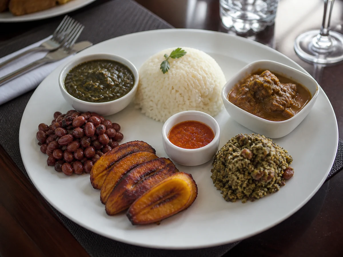 Assiette découverte camerounaise premium