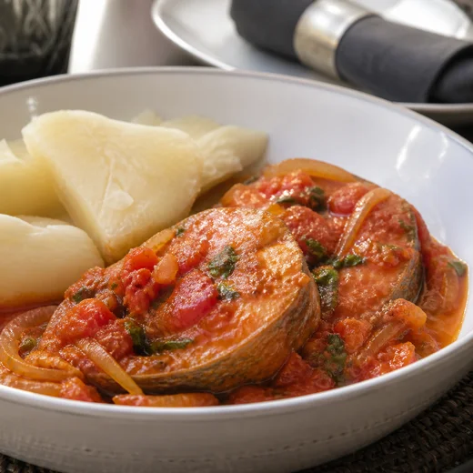 Poisson en sauce premium
